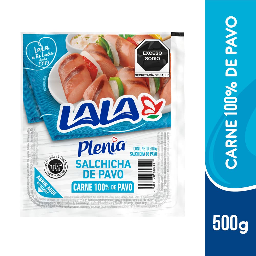 Lala · Plenia salchicha de pavo (500 g)