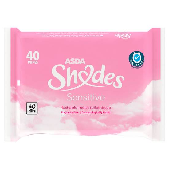 Asda Shades 40 Sensitive Wipes