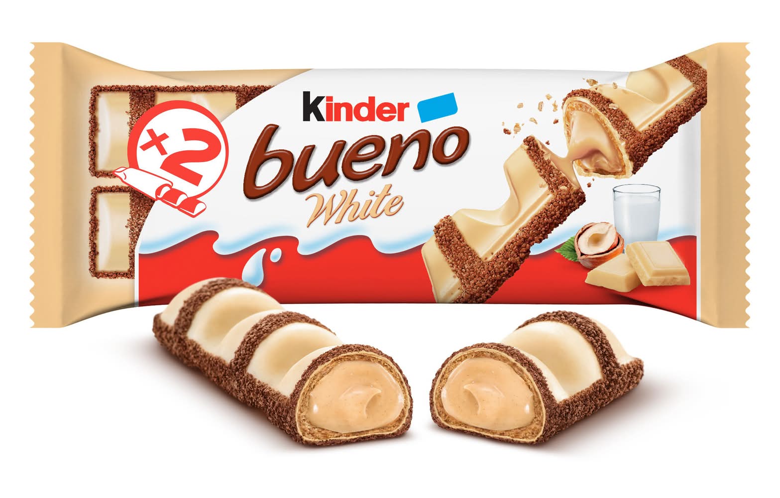 Kinder Bueno White Chocolate Bar (39g, 2 pack)