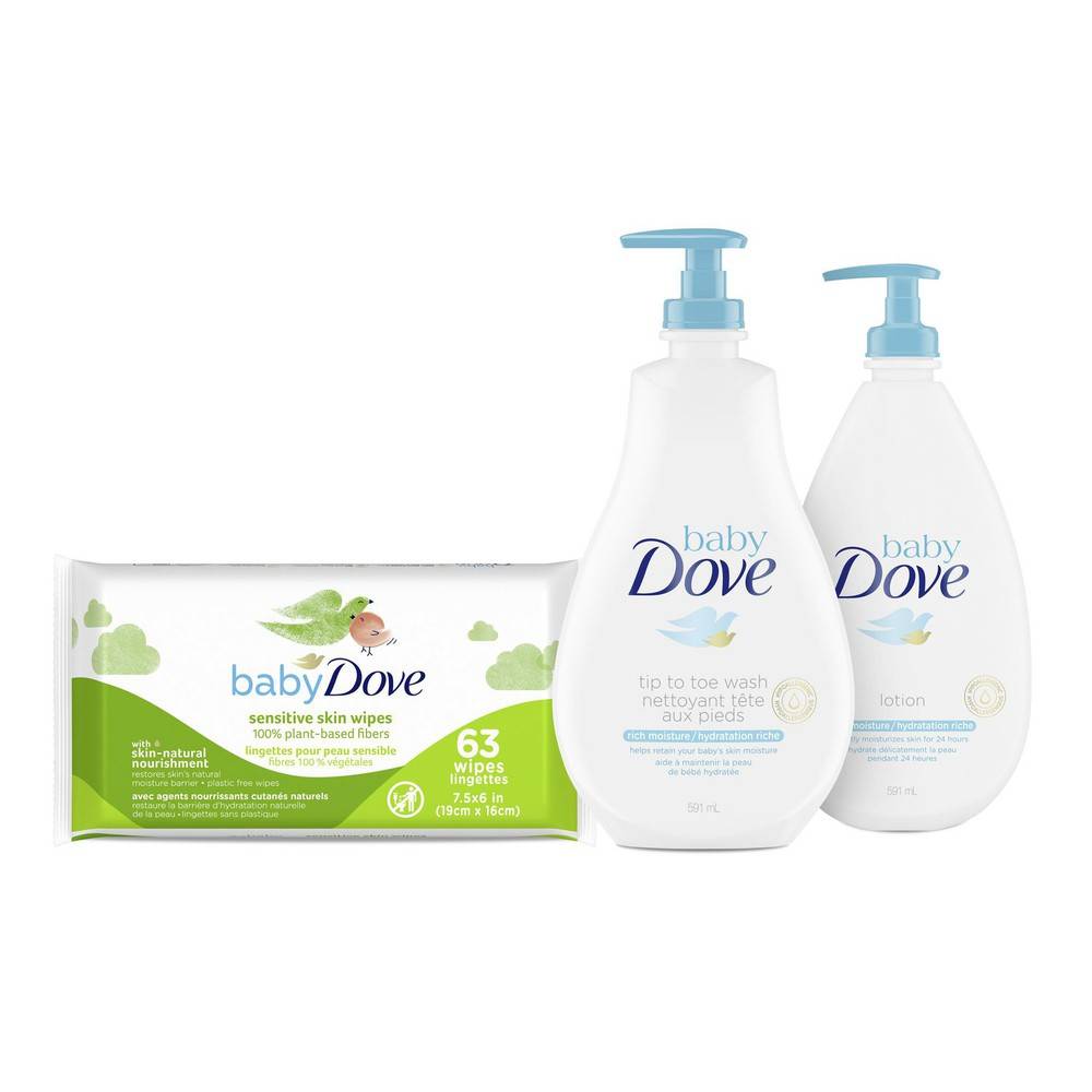 Baby dove ensemble d'hydratation riche pour bébé (1 ensemble) - baby rich moisture set (1 kit)