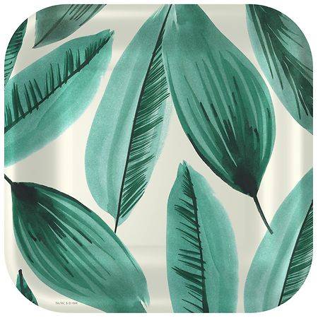 Hallmark Palm Leaves Paper Dinner Plates For Party Supplies