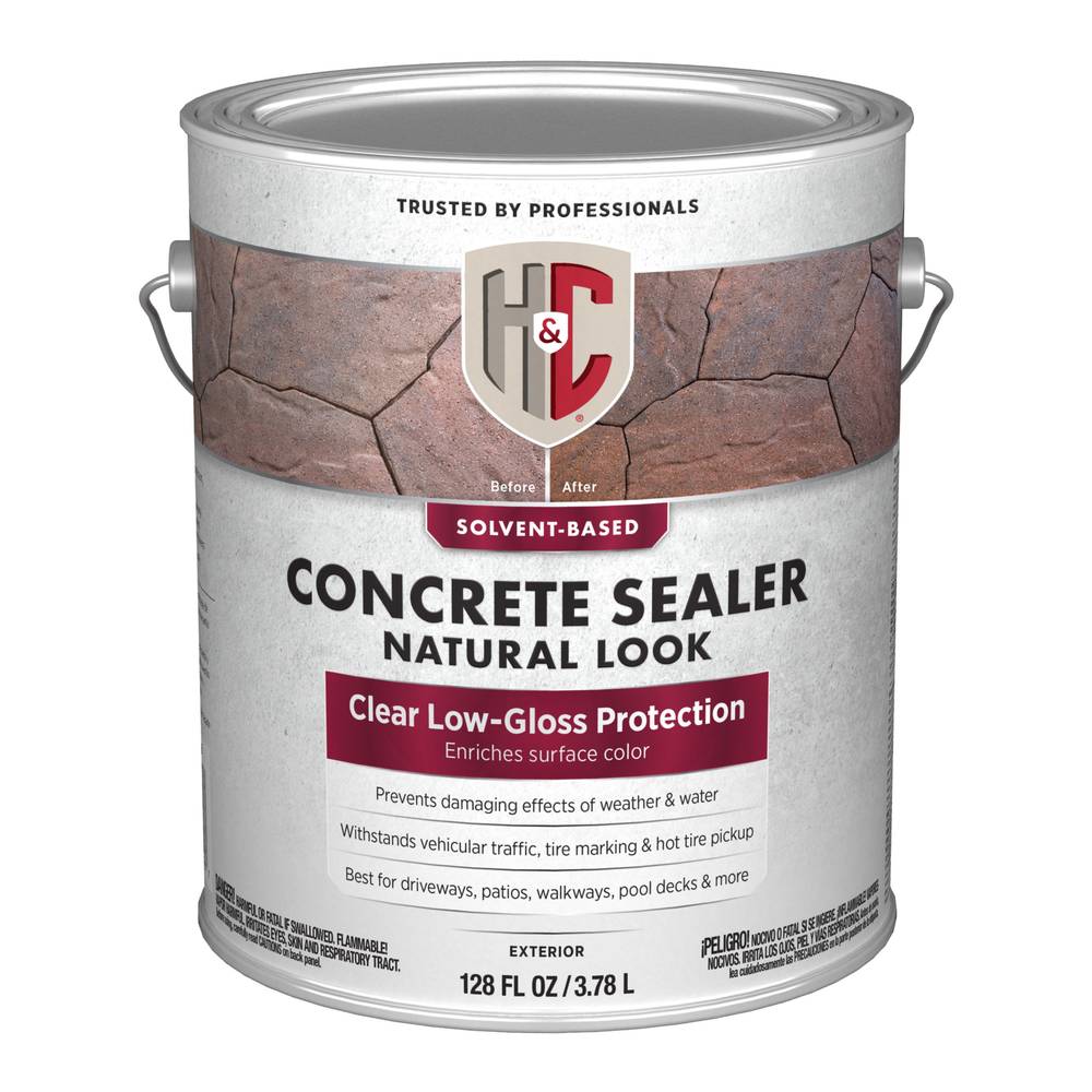 H&C Clear Solvent-based Satin Ready-to-use Concrete Sealer (1-Gallon) | HC.040014-16