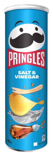 Pringles Salt-Vinegar, Sharing Crisps (185g)