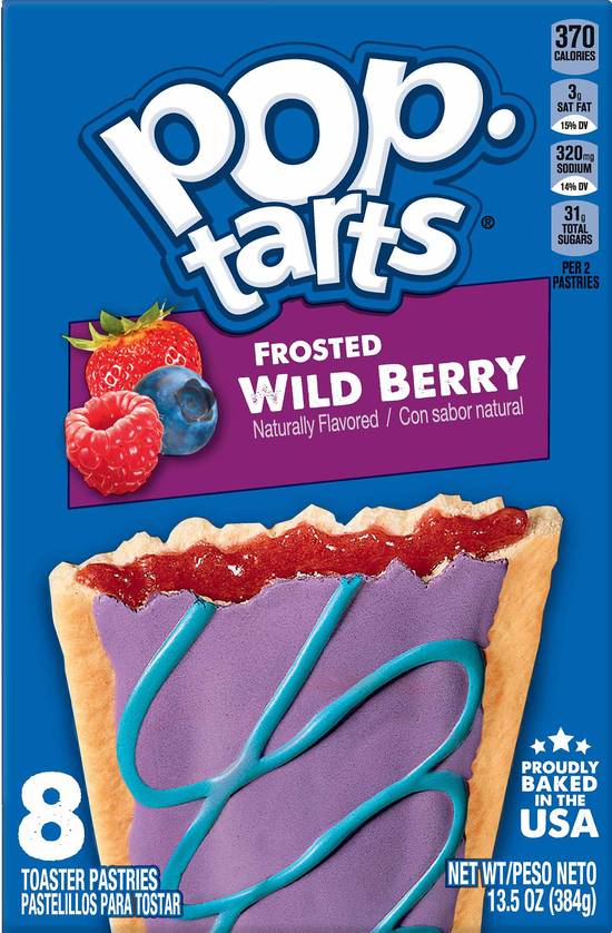Pop-Tarts Frosted Wild Berry Toaster Pastries (8 pastries)