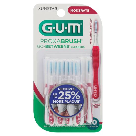 Gum Proxabrush Go-Betweens Sunstar Moderate Cleaners