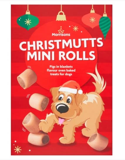 Morrisons Christmutts Pigs In Blankets Mini Rolls For Dogs 500g