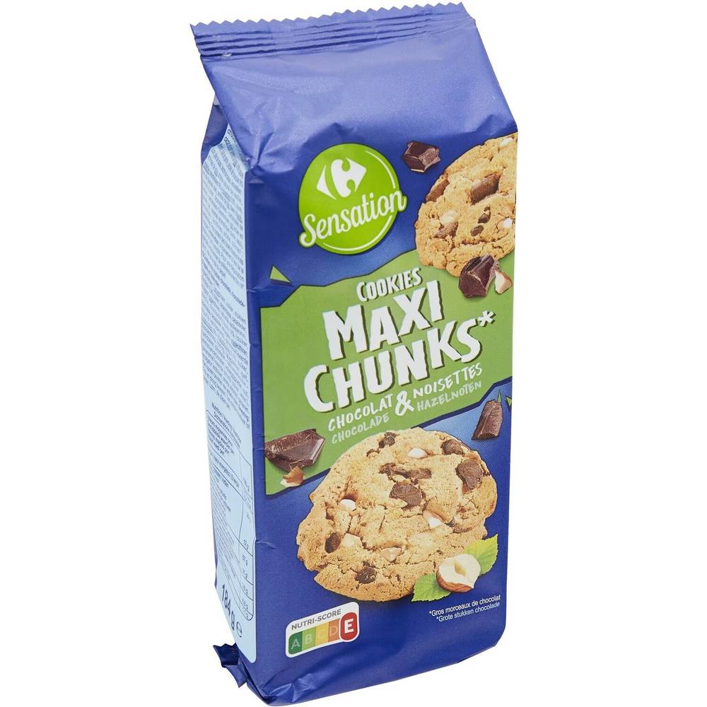 Carrefour Sensation - Cookies maxi chunks (chocolat - noisettes)
