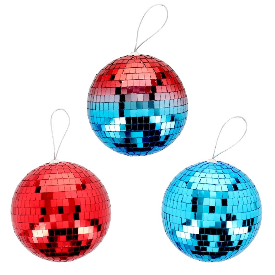 Seasonal Collection Patriotic Disco Ball, Assorted Colors, 1-ct.