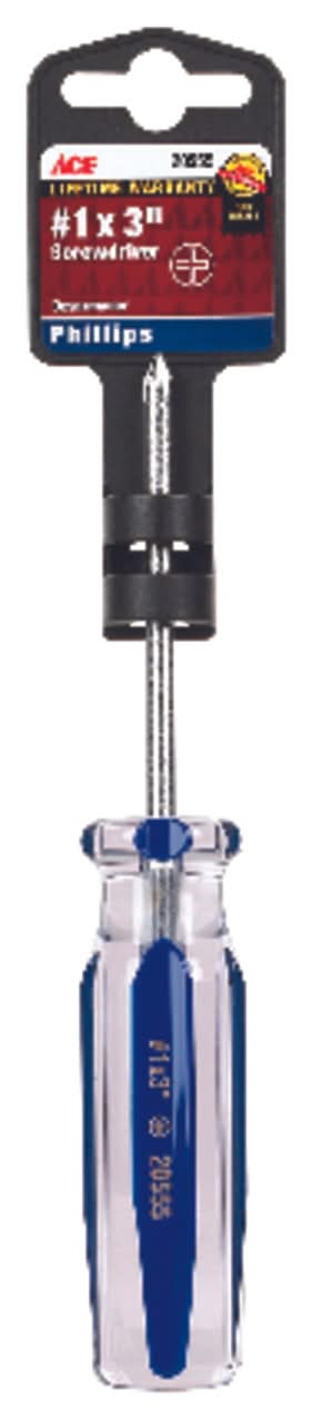 ACE No. 1 X 3 In. L Phillips Screwdriver 1 Pc