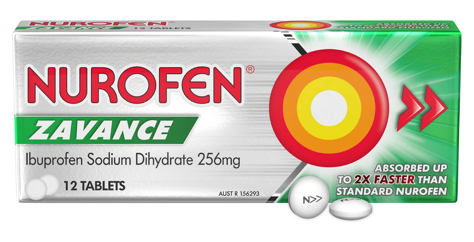 Nurofen Zavance Fast Pain Relief Tablets 256mg (12 pack)