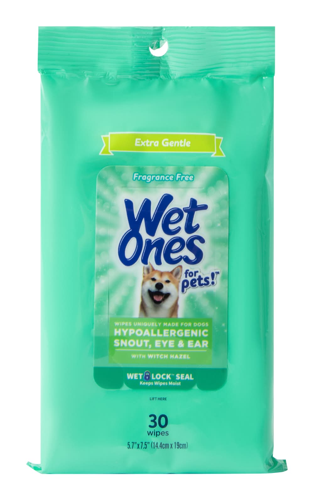 Wet Ones For Pets™ Hypoallergenic Snout, Eye & Ear Wipes 30-Count Extra Gentle