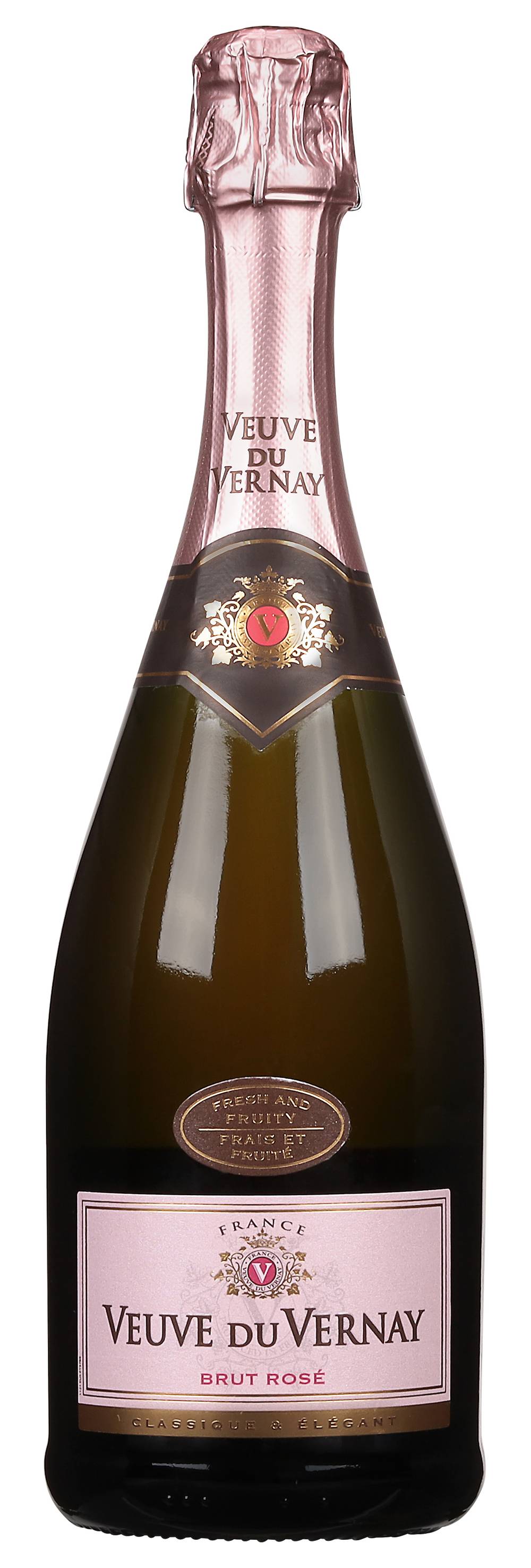 Veuve du Vernay Brut Rose Wine (750 ml)