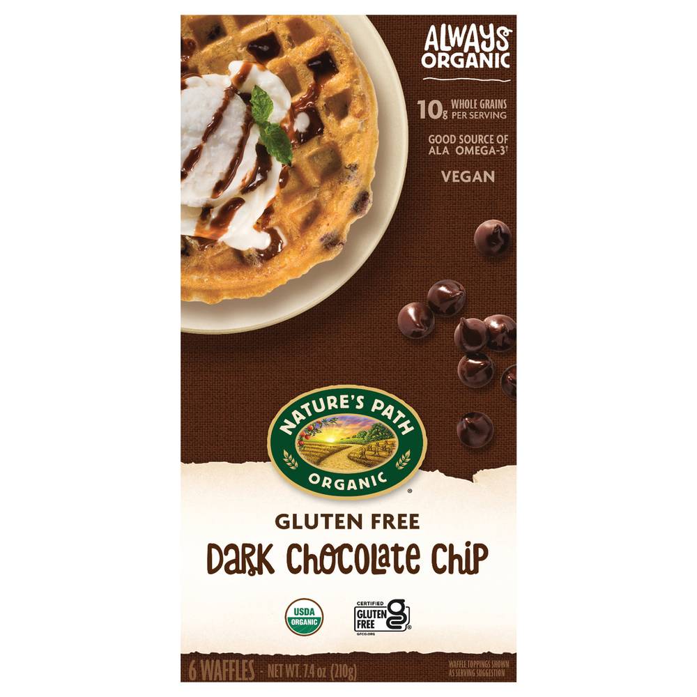 Nature's Path Gluten Free Dark Chocolate Chip Waffles (7.4 oz)