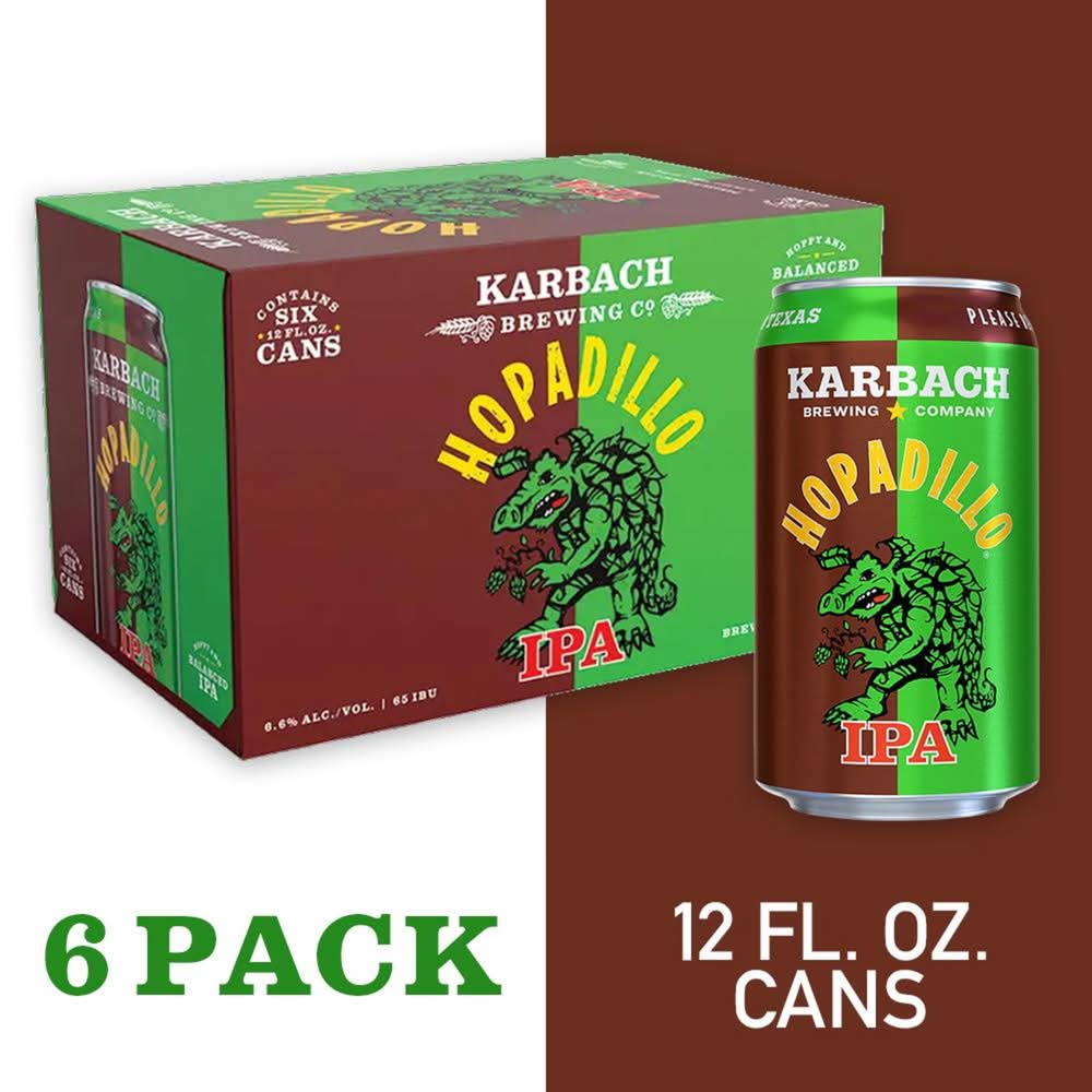 Karbach Brewing Co. Hopadillo Ipa Beer (6 x 12 fl oz)