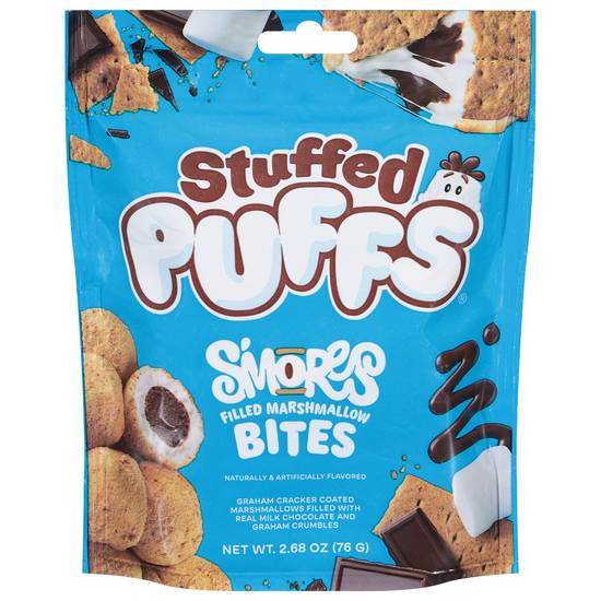 Stuffed Puffs Bites S'mores Filled Marshmallow