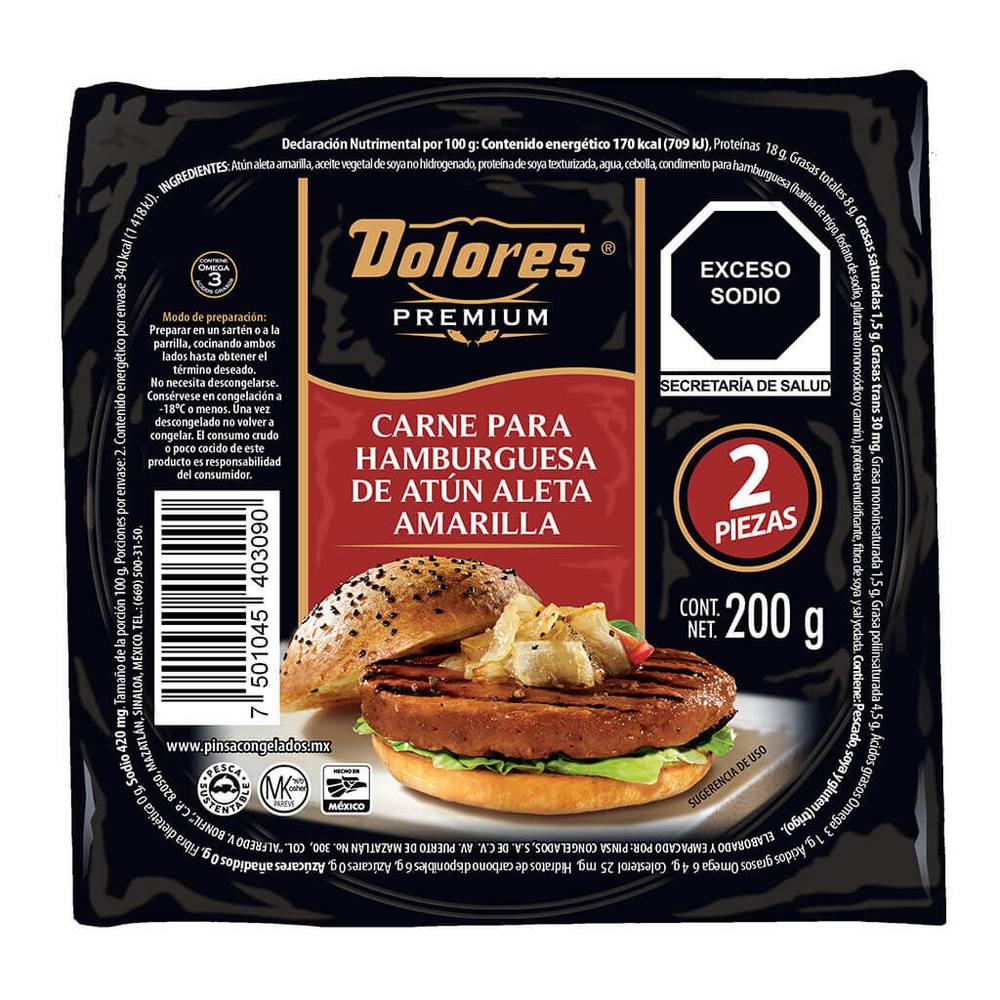 Dolores carne para hamburguesa de atún (al vacío 200 g)