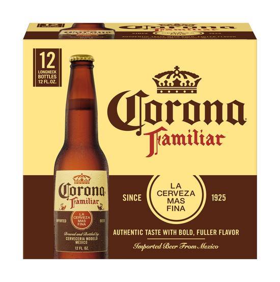 Corona Familiar Mexican Lager Beer (12 x 12 fl oz)