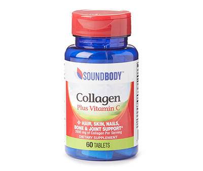 Hair, Skin & Nails 2000mg Collagen Tablets, 60-Count