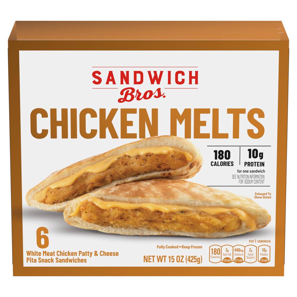 Sandwich Bros. Chicken Melts Sandwiches (15 oz)