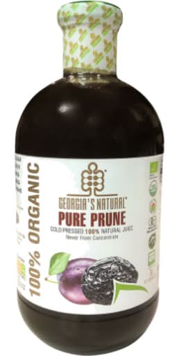 Georgia's Natural 100% Organic Pure Prune Juice (1L)