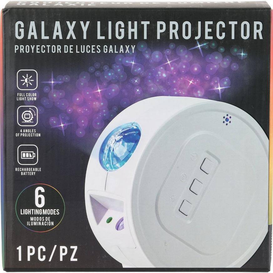 Party City Galaxy Sky Light Projector, White