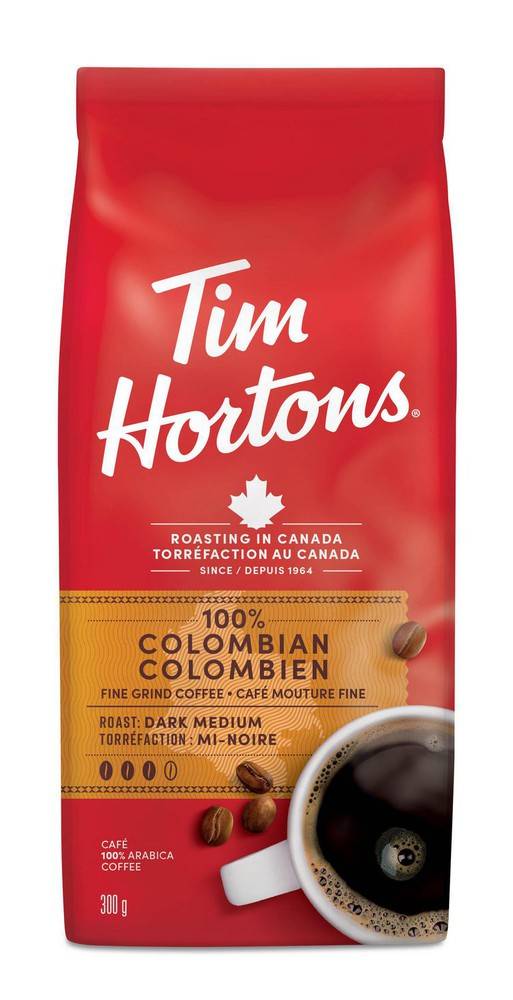 Tim Hortons Colombian Dark Medium Roast Coffee (300 g)