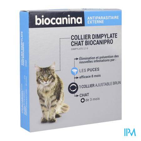 Biocanipro Collier Insecticide Chat Antiparasitaire - Vétérinaire