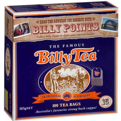 Billy Tea Cup Bags (185g, 100 pack)