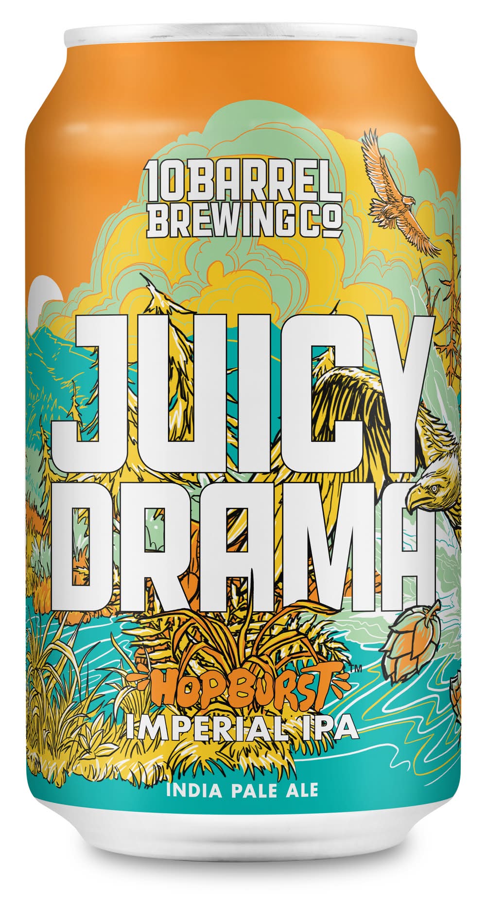 10 Barrel Brewing Co. Hopburst Imperial Ipa Beer, Juicy Drama (6 x 12 fl oz)