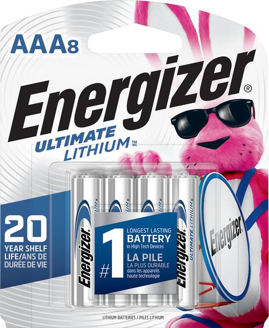 Energizer Ultimate Lithium Aaa Batteries (8 ct)