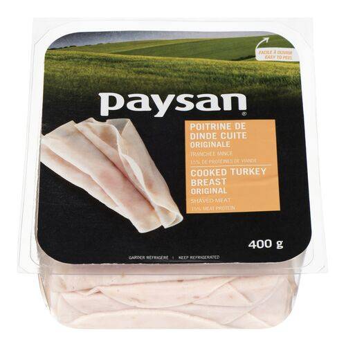 Paysan cuite tranché mince (400 g) - cooked turkey breast (400 g)