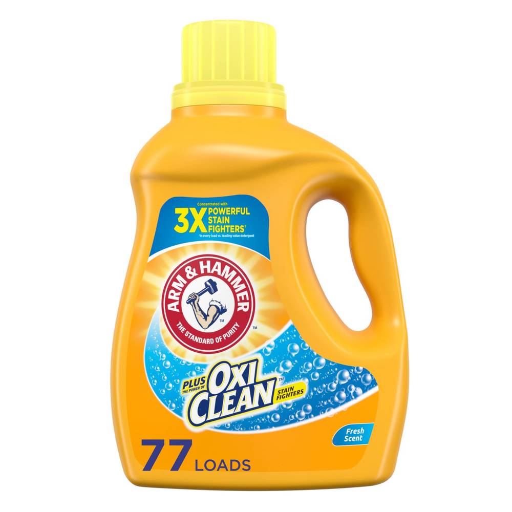 Arm & Hammer Liquid Laundry Detergent + Oxiclean, 75 Loads