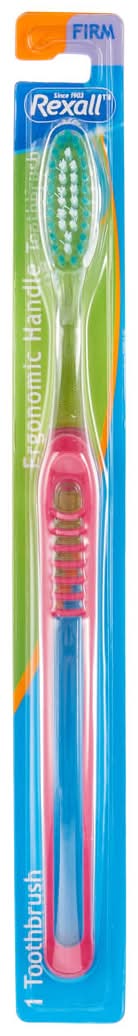 Rexall Ergonomic Handle Toothbrush Firm 1 Ct