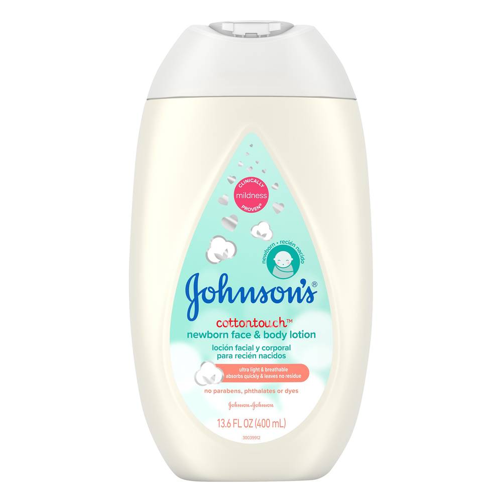 Johnson's Cottontouch Newborn Face & Body Lotion (13.6 fl oz)