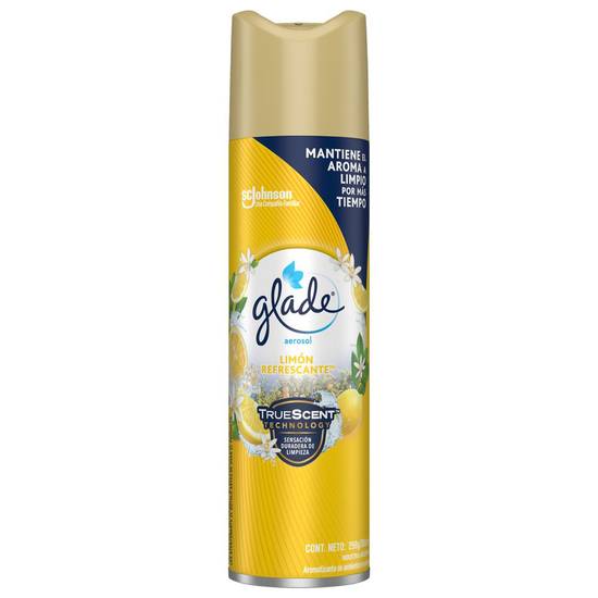 Glade desodorante ambiental aerosol limon (spray 360 ml)