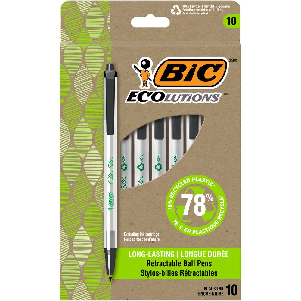 Bic Retractable Ball Pens Medium