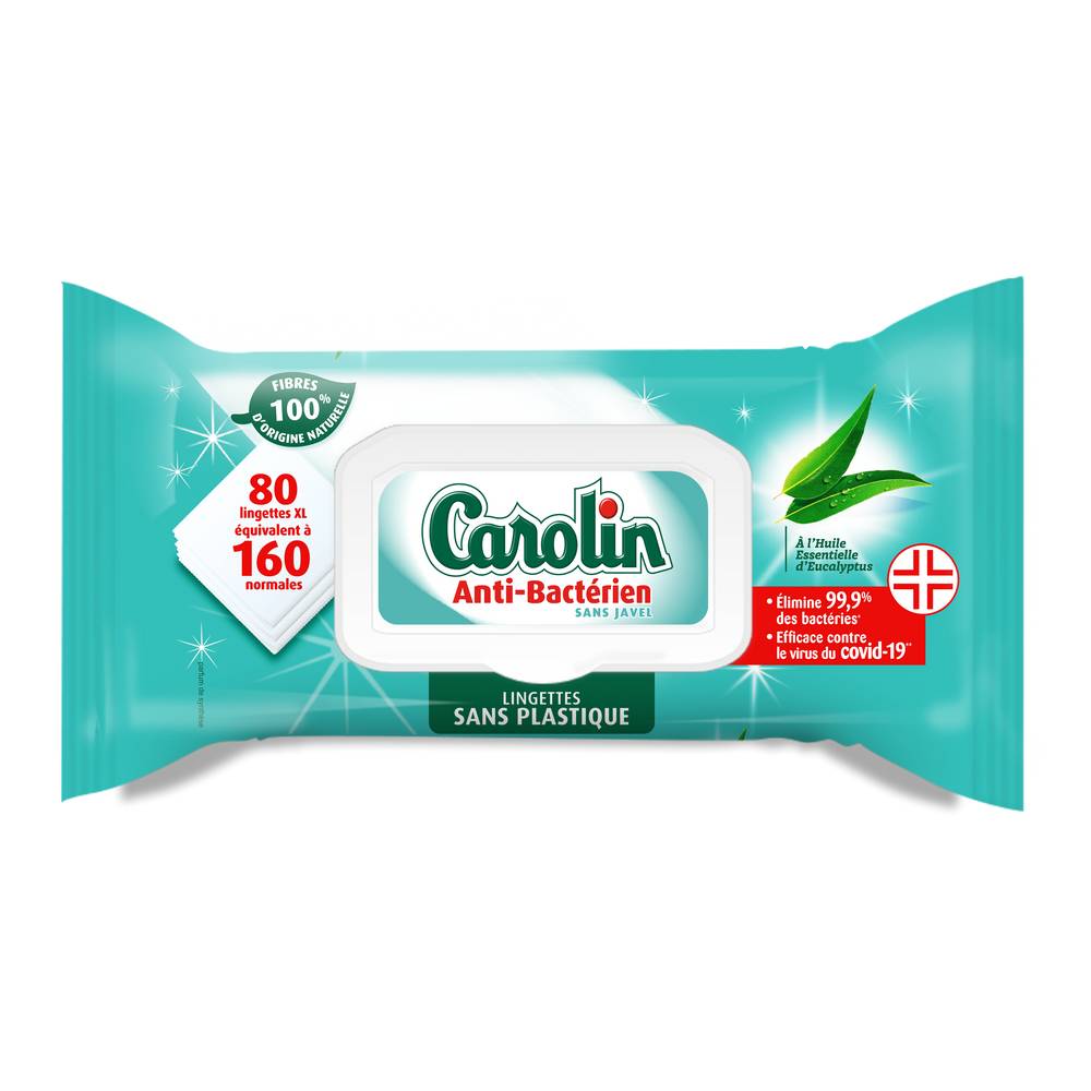 Carolin - Lingettes ms anti-bactérien (451g)