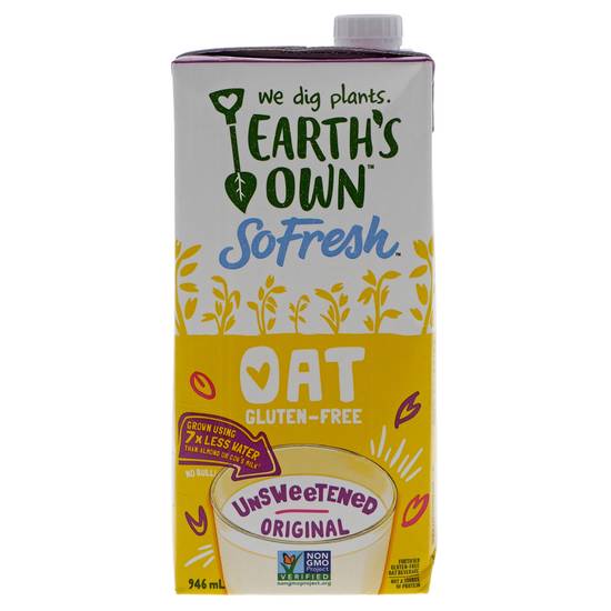 Earth'S Own Earth'S Own Oat Unsweetened Drink (946 ml)