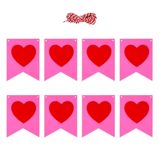 Class Rules! 9Ft. Heart Banner Paper Garland By B2C