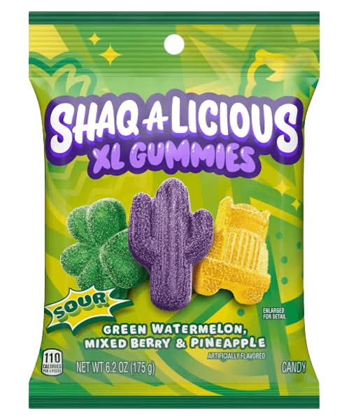Shaq-a-licious Sour XL Gummies 6.2oz