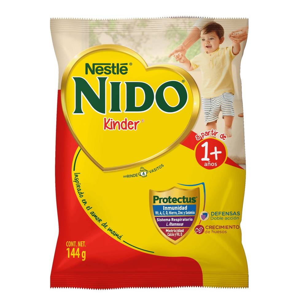 Nido · Leche en polvo fortalecida para bebés, 1-3 Años (144 g)