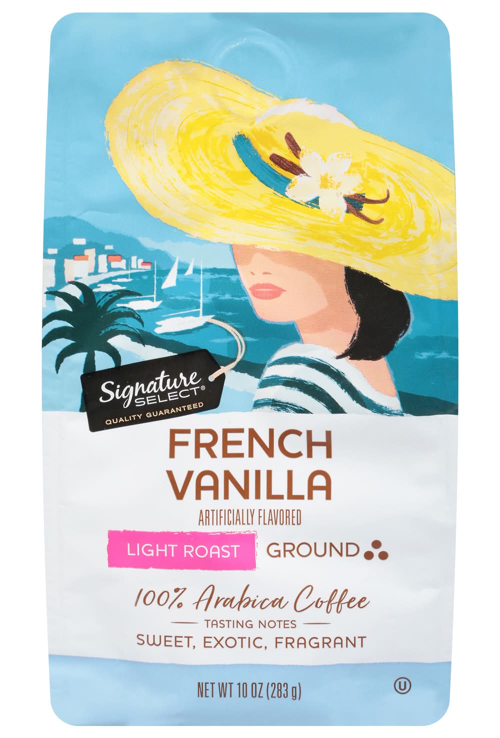 Signature Select French Vanilla Light Roast Ground Coffee (10 oz)