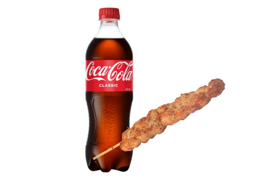 Coca Cola 600ml & Chicken Kebab 