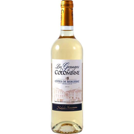 Vin blanc moelleux de bergerac Granges Colombines 75cl