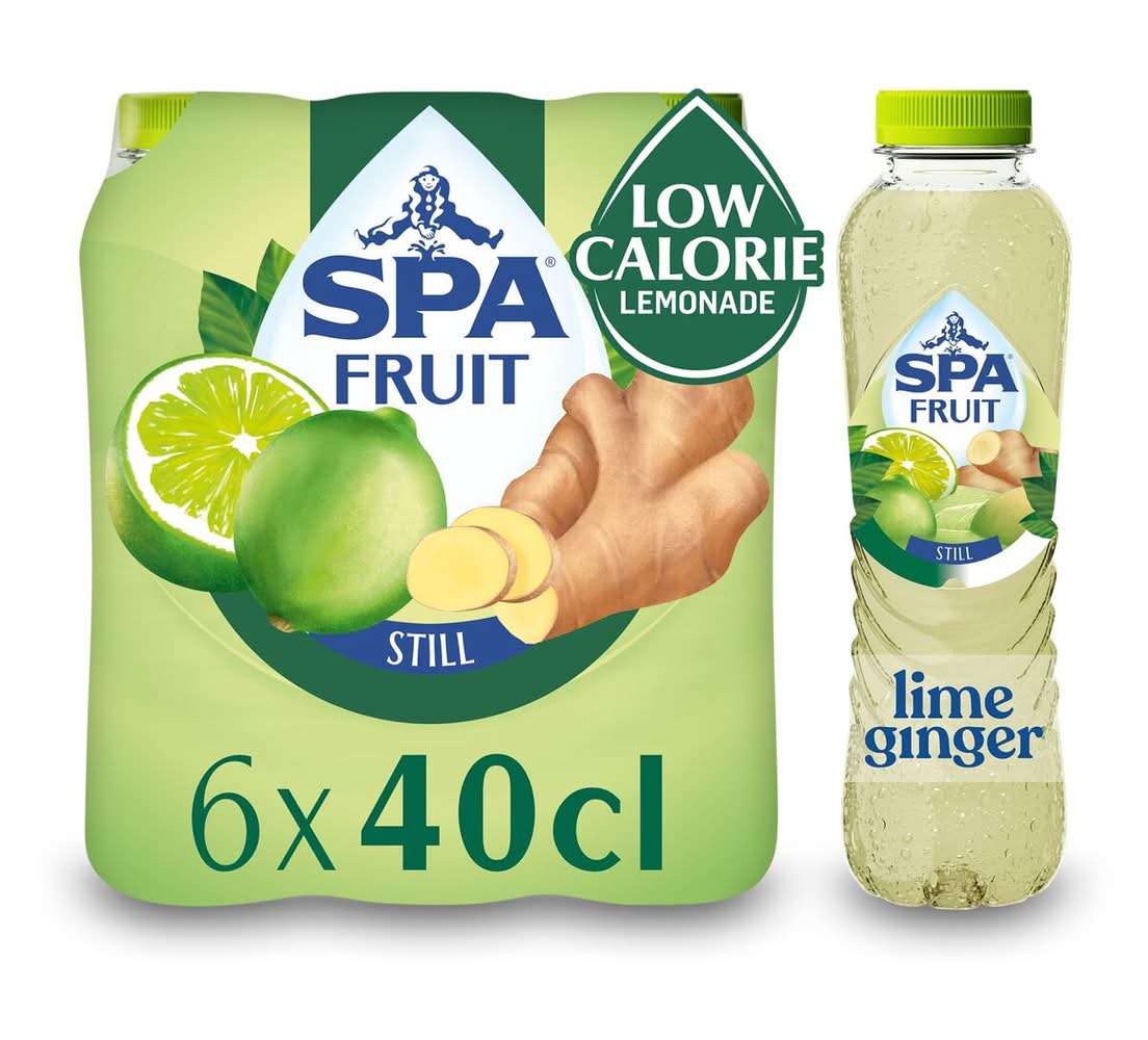 Spa Fruit Lime Ginger Goût 6 x 40 cl