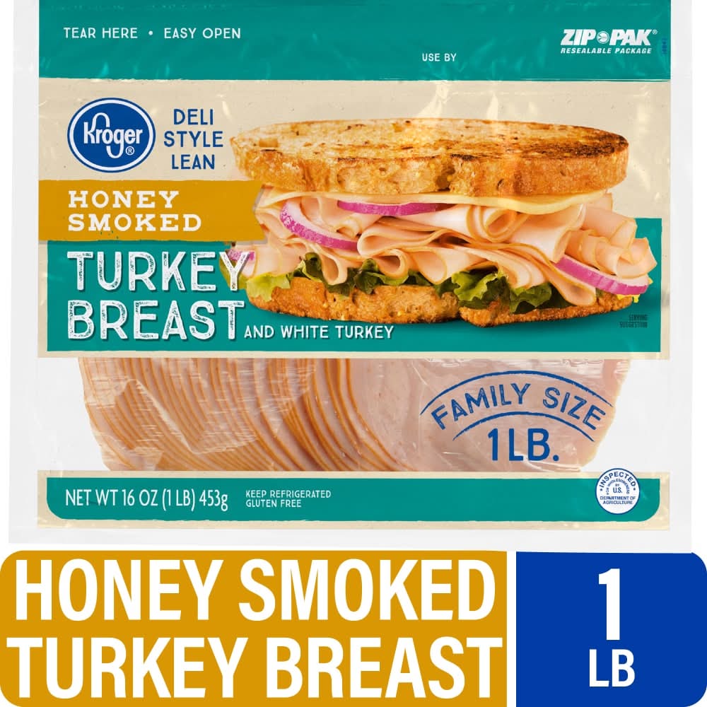 Kroger® Turkey Breast Honey Smoked Deli Thin Sliced Family Size