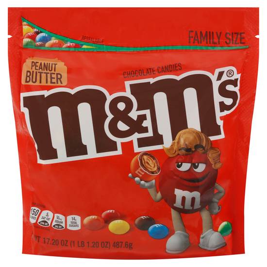 M&M's Peanut Butter Chocolate Candies Family Size
