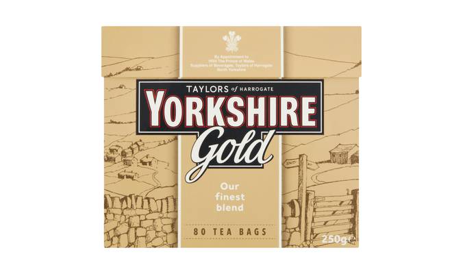 Taylors of Harrogate Yorkshire Gold 80 Tea Bags 250g