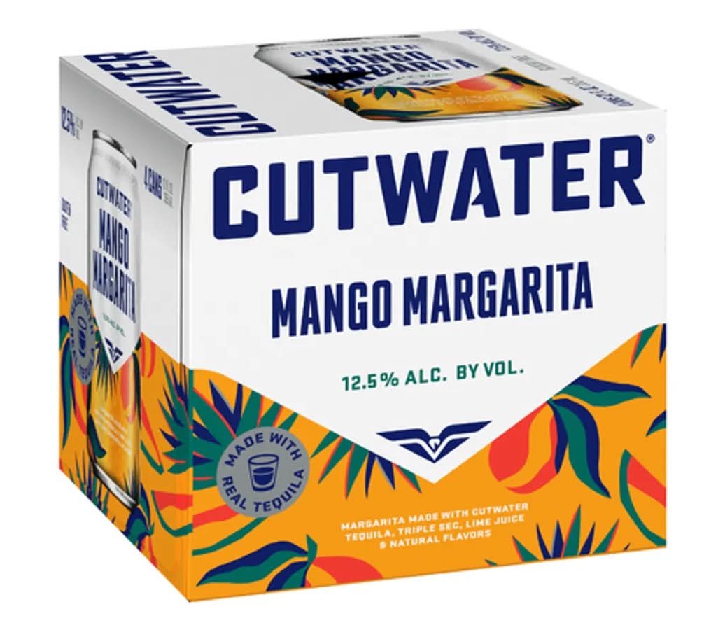 Cut Water Mango Margarita Cocktail - 4 Pack