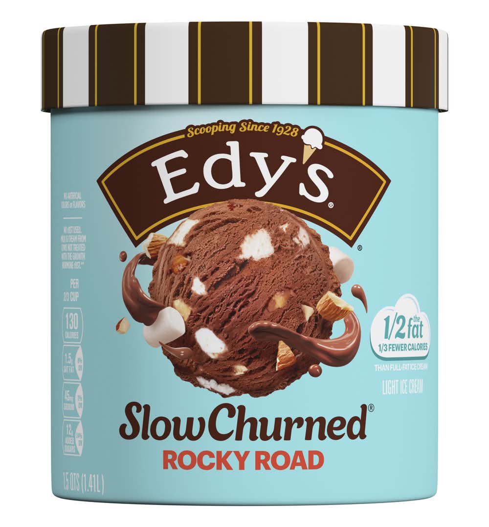 Edy's Slow Churned Rocky Road Chacolate Ice Cream (1.5 qt)